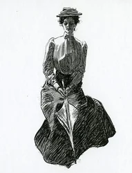Ein Gibson-Mädchen, ca. 1902